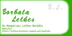 borbala lelkes business card